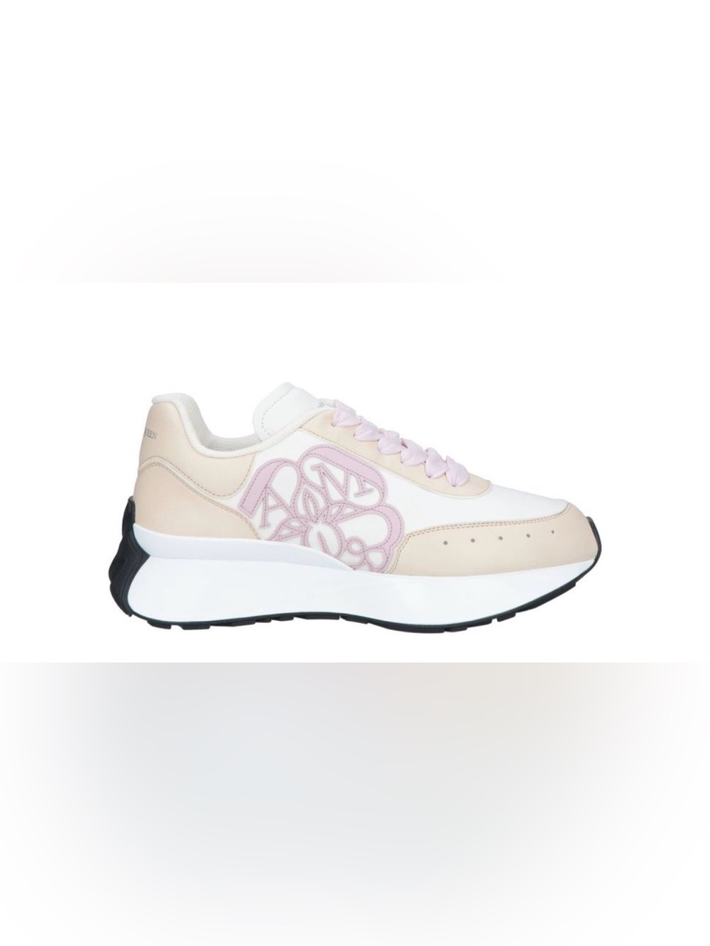 Alexander McQUEEN Pink and Cream Women's Platform Sneaker